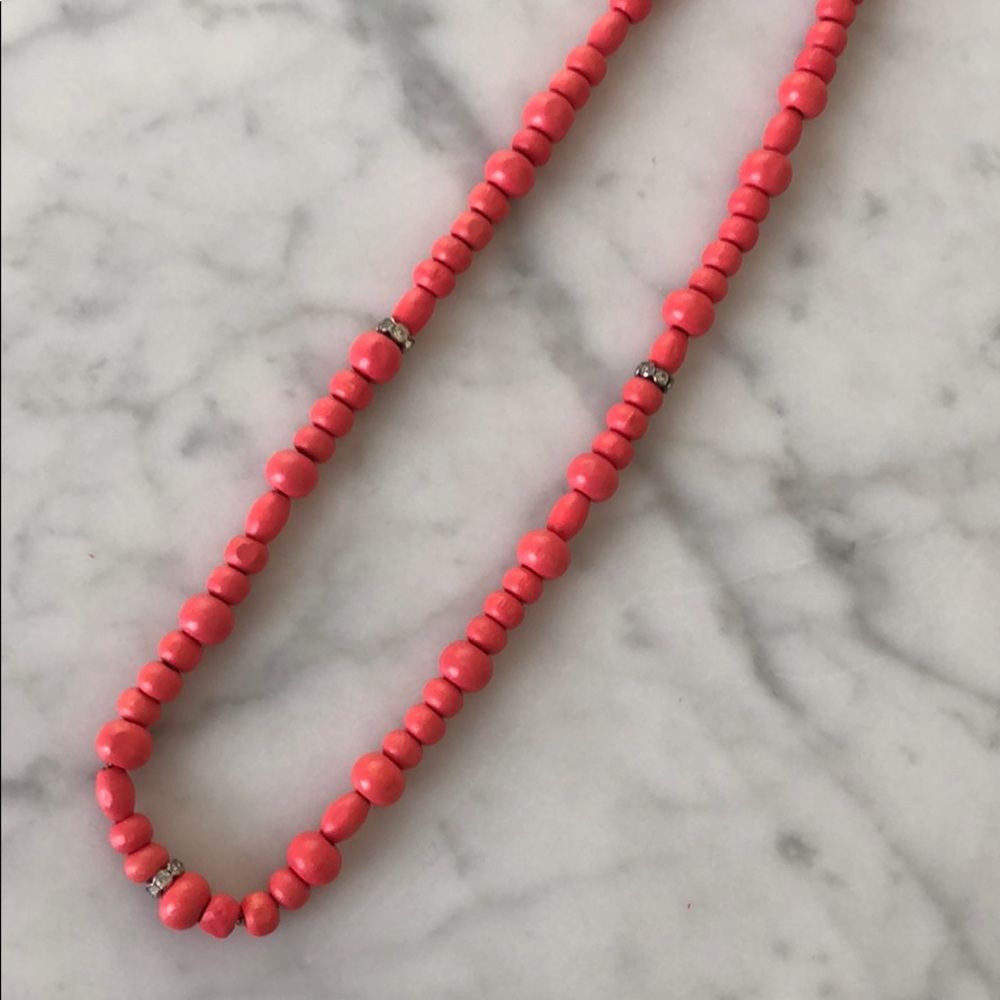J. Crew Wooden Bead Necklace